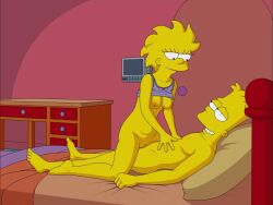 1boy1girl animated bart_simpson female incest lisa_simpson male sex sfan tagme the_simpsons video