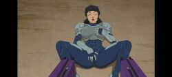 ai_assisted big_breasts cupping_breasts grabbing_breasts invincible invincible_(tv_series) legs_apart legs_spread masturbation moaning spread_legs tech_jacket tech_jacket_(zoe_thompson) thick_thighs