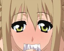 animated blonde_hair fellatio haha_sange hair koga_marie oral uncensored