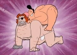 2boys 2d 2d_(artwork) 2d_animation 2d_artwork anal anal_sex angry angry_expression angry_face animated animated_gif animation ass ass_focus bara bara_tits beard big_ass big_ass_(male) big_butt big_butt_(male) big_penis bulldog_position completely_nude completely_nude_male dad_bod dadbod doggy_style doggystyle erect_penis erect_while_penetrated erection erection_under_clothing erection_under_jockstrap erection_under_underwear eye_patch fucked fucked_from_behind fucking fucking_ass fucking_good_and_hard gay gay_sex gif gritting_teeth hairy_arms hairy_chest hairy_male harold_(billy_and_mandy) hoss_delgado huge_ass huge_butt huge_cock huge_penis huge_thighs loop looping_animation male male/male male_dominating_male male_penetrated male_penetrating male_penetrating_male maloba mounting muscular muscular_arms muscular_male nude nude_male older older_male on_back on_top partially_clothed partially_nude pecs pectorals penis penis_in_ass pink_nipples precum precum_drip precum_through_clothing precum_through_jockstrap precum_through_underwear red_hair red_hair_male riding riding_on_back rough_anal rough_sex smile smiling smiling_male swinging_breasts teeth_bared the_grim_adventures_of_billy_and_mandy thrusting thrusting_into_ass