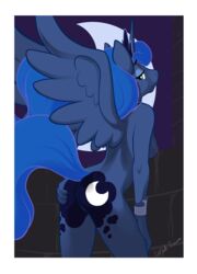 ajin alicorn anthro ass breasts cutie_mark equine female friendship_is_magic horn my_little_pony nude presenting princess_luna_(mlp) solo wings