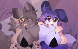 2026 2girls anthro anthro_female anthro_only bikini bikini_bottom bikini_top breasts female female_only furry furry_female furry_only napkofi oc original_character original_characters tagme tagme_(character) thighs