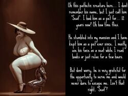 alcina_dimitrescu bondage cunnilingus faceless_male facesitting femdom giantess lady_dimitrescu larger_female resident_evil sex_slave smaller_male tagme video