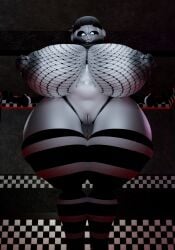 big_breasts five_nights_at_freddy's fnaf mishuyuu_(modeler) puppet_(fnaf) robot_girl venasreturn1