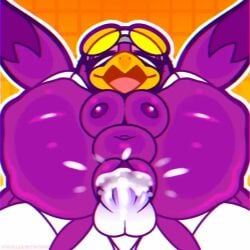 1boy 1girls after_sex after_vaginal animated female male sega sonic_(series) sonic_the_hedgehog_(series) vaginal_penetration video wave_the_swallow williamcwork