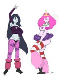 adventure_time marceline pasties princess_bubblegum slutty_clothing tagme