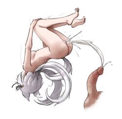 absurdres acrobatic acrobatics animal_ears artist_request backflip breasts cameltoe cat_ears cat_girl female filian filian_(vtuber) flat_chest flipping gymnastics highres indie_virtual_youtuber long_hair non-web_source penis pussy source_request straight tail uncensored virtual_youtuber white_hair