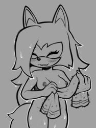 anthro big_breasts blush breasts canid canine canis female idw_publishing imposterpuss mammal nipples nude sega solo sonic_(series) sonic_the_hedgehog_(comics) sonic_the_hedgehog_(idw) sonic_the_hedgehog_(series) towel wet whisper_the_wolf wolf