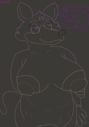 female purple_fur rain_(ttcc) sketch solo speech_bubble toontown_corporate_clash toontown_online