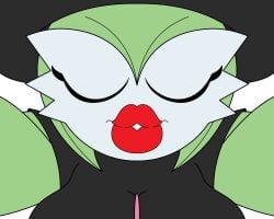 big_breasts breasts female gardevoir mike437 mukey1979 nintendo pokemon pokemon_(species) pov_kiss tagme vanessa_(zer0264)