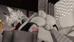 1femboy 2boys 3d anal anal_sex ass bed big_ass_(male) collaboration fat_ass femboy freckles freckles_on_ass furry gay huge_ass loopkaws mermio mermio_(oc) paws penis penis_in_ass roblox robloxian sex tagme white_fur