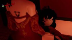 1futa 1girls 3d animated candle candle_light cinder_fall clothed clothed_sex cum cum_in_pussy cum_inside futa_on_female futanari infected_heart longer_than_2_minutes longer_than_30_seconds longer_than_one_minute raven_branwen rwby sound tagme video