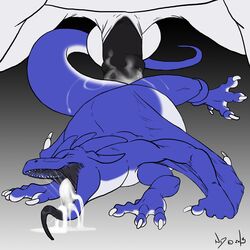 dragon firondraak furry gay inflation male necrodrone no_humans size_difference