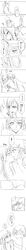 2girls blush breast_grab closed_eyes comic couple dokidoki!_precure ear_licking female female_only fingering high_resolution hishikawa_rikka hug hug_from_behind kenzaki_makoto kissing licking long_hair long_image monochrome multiple_girls negom nude precure pretty_cure short_hair small_breasts sweat tall_image tears translated yuri