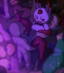 absurd_res anal anal_sex animal_crossing ankha_(animal_crossing) anthro anthro_penetrated anus areola armwear ass balls bear blonde_hair blush bodily_fluids breasts brown_body brown_fur buttplug charlise_(animal_crossing) clothed clothing coco_(animal_crossing) cum domestic_cat double_penetration elbow_gloves erection feet felid feline felis fellatio female female_penetrated fur genital_fluids genitals gloves green_body green_fur group group_sex hair handwear hi_res human human_on_anthro human_penetrating human_penetrating_anthro interspecies katt_(animal_crossing) lagomorph leporid male male/female male_penetrating male_penetrating_female mammal mdthetest mostly_nude multicolored_body multicolored_fur nintendo nipples nude open_mouth open_smile oral orgy pawpads paws penetration penile penile_penetration penis penis_in_ass penis_in_vagina plug_(sex_toy) rabbit red_body red_fur red_hair sex sex_toy smile soles spitroast tiffany_(animal_crossing) tongue tongue_out two_tone_body two_tone_fur vaginal_penetration vaginal_penetration vulva white_body white_fur