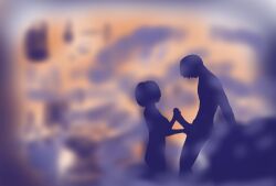 1boy 1girls balls big_penis breasts e8qzrbpchk5j erect_penis erection female handjob huge_cock male nier nier:_automata penis sex sillouette testicles yorha_2b yorha_9s