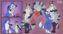 after_transformation animal_genitalia animal_penis anthro aroused basic_sequence big_breasts blush bodily_fluids body_size_growth bottomwear breast_growth breastfeeding breasts canid canine clothing comic_panel denim denim_bottomwear denim_clothing digitigrade dripping_milk dripping_pussy duo erection estrogen feeding female forced forced_transformation fur gender_transformation genital_fluids genital_focus genitals growth hair hand_on_vulva hi_res human_to_anthro hybrid imminent_sex jeans kiri-anko knot lactating legwear looking_at_viewer male male/female male/male mammal mid_transformation milk mtf_transformation nipples nude open_mouth pants pawpads paws penis penis_to_vagina_tf plantigrade_to_digitigrade procyonid raccoon sagging_breasts shirt simple_background size_difference size_transformation solo species_transformation surprised_expression tail tail_growth teasing thick_thighs tight_clothing tongue topwear torn_bottomwear torn_clothing torn_jeans torn_legwear torn_pants torn_shirt torn_topwear touching_penis transformation transformation_sequence undressing unexpected vaginal_fluids vulva vulva_focus