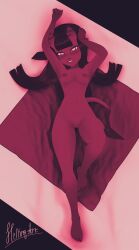 1girls areolae athletic athletic_female black_hair breasts curves curvy curvy_body curvy_figure curvy_hips demon demon_girl demon_horns female female_focus female_only hellingart horns long_hair looking_at_viewer medium_breasts meru_(merunyaa) meruccubus_(merunyaa) nipples nude nude_female on_back pose posing pussy pussy_lips red_body red_skin seductive seductive_eyes seductive_look seductive_pose showing_off succubus thick_thighs vagina yellow_eyes