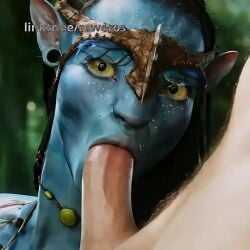 3d ai_female ai_generated alien alien_girl avatar avatar:_the_way_of_water blowjob blue_skinned_female cumshot cumshot_on_face deepthroat female interspecies milf na'vi neytiri oral rower sloppy_blowjob slut tagme video