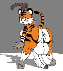 1futa 2-ban_(artist) 3d animal_ears anus balls big_ass big_balls big_breasts big_penis blush breasts bunny_ears_headband female futanari gloves grey_eyes intersex looking_at_viewer naked naked_futa open_mouth orange_fur penis pussy striped_body striped_fur stripes tagme taiga_stripes_(2-ban) tiger tiger_ears tiger_girl tiger_print tiger_stripes tiger_tail