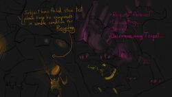 2024 anal anal_sex bodily_fluids bondage bondage bound cum dialogue dragon feral genital_fluids genitals hi_res hybrid jarek leaking_cum litledragon litledragon_(character) machine male mythological_creature mythological_scalie mythology negadrake orange_glow penetration pink_glow quadruped recycling robot robot_anthro robot_feral scalie synthetic tongue tongue_out yellow_glow