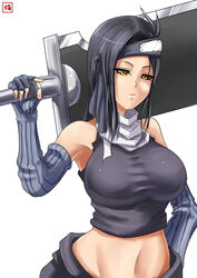 1girls breasts female female_only momochi_zabuza naruto rule_63 solo sword tagme voluptuous weapon