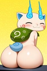 1anthro :3 abstract_background accurate_art_style adorable adorable_face ai_assisted ai_generated ambiguous_anthro ambiguous_gender anthro anthro_focus anthro_only ass ass_cheeks ass_focus back_focus back_view big_ass blue_inner_ear blue_tail blush blush_lines blushing_at_viewer blushing_female bubble_butt butt_cheeks butt_focus canine cat_ears chibi civitai closed_eyes coloredbin.ai curvy curvy_ass curvy_body curvy_butt curvy_figure curvy_thighs cute cute_face domestic_dog face_markings feline_ears female foo_dog full_body full_body_view fully_naked fully_naked_anthro fully_nude fully_nude_anthro gigantic_ass glossy_body glossy_skin green_bag guardian_spirit huge_ass huge_butt koma-san komainu komasan light_body light_fur looking_at_viewer looking_back looking_back_at_viewer petite petite_body pink_nose plump_ass plump_butt round_ass round_butt shiny_ass shiny_butt shiny_skin sitting sitting_down sitting_on_floor smile smiling smiling_at_viewer soft_ass soft_butt solo solo_anthro solo_focus swirl_pattern tail thick_ass thick_thighs yellow_background yo-kai_watch yokai youkai youkai_(youkai_watch) youkai_watch