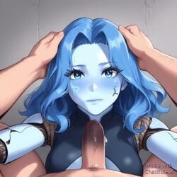 ai_generated blowjob deepthroat eye_contact fellatio female huge_cock male male/female no_sound oral oral_sex penis pov pov_male ranni sucking sucking_penis tagme video