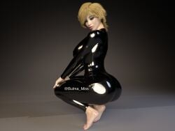 1girls alternate_hairstyle alternate_look amber_maiz artist_request ass big_ass big_breasts big_butt blonde_hair blue_eyes bodysuit breasts bubble_ass bubble_butt catsuit commission curvy_figure feet female female_only imminent_sex latex latex_bodysuit latex_clothing latex_suit light-skinned_female light_skin nipple_bulge oc original pale-skinned_female pale_skin shiny_clothes shiny_skin sideboob skin_tight submissive_female suggestive_pose thick_ass thick_thighs tight_clothing voluptuous_female wide_hips