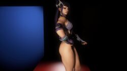 3d alternate_costume alternate_hairstyle animated bikini_bottom breasts catwalk juri_han no_sound posing street_fighter street_fighter_6 tagme video virt-a-mate virtamate