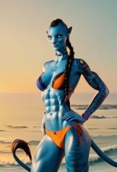ai_generated avatar avatar:_the_way_of_water blue_skin female istoleurmom1 na'vi recombinant yellow_eyes z-dog zdinarsk