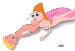 candace_flynn disney female helix human jeremy_johnson male nipples phineas_and_ferb straight tagme white_background