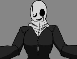 1girls animated big_breasts bouncing_breasts breast_expansion breasts bursting_breasts button_pop deltarune explosion fem_gaster female gaster genderswap_(mtf) huge_breasts humor impact_lines meme rotoscoping rule_63 sound sweater tagme undertale undertale_(series) video wardrobe_malfunction whiplash2587