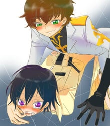 code_geass lelouch_lamperouge male male_only multiple_males suzaku_kururugi tagme yaoi