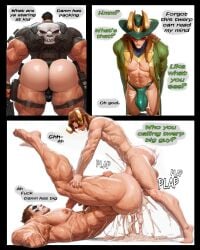 ai ai_generated anal anal_sex anal_sex ass big_ass big_butt bubble_butt bulge comic dialogue dick fat_ass gay gay_sex loki_(marvel) loki_(marvel_rivals) male male_focus male_only male_penetrating_male marvel_rivals muscular muscular_male penis punisher punisher_(marvel_rivals) small_dom_big_sub text text_bubble thick_thighs thong