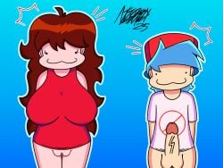 3:4 :3 auburn_hair balls ballsack baseball_cap big_penis blue_background blue_hair boyfriend_(friday_night_funkin) breasts breasts_bigger_than_head cat_mouth chibi chibi_style cock curvy curvy_figure cute cute_face digital_drawing_(artwork) digital_media_(artwork) dot_eyes eyelashes eyes female friday_night_funkin girlfriend_(friday_night_funkin) gradient_background half_dressed half_naked hat hi_res huge_breasts large_breasts looking_at_viewer male male/female nipples nipples_visible_through_clothing nizisbizzy no_thoughts_head_empty partially_clothed partially_nude penis pussy red_clothing self_upload shirt shirt_lift thick_legs thick_thighs tiny_eyes tits_bigger_than_head vein veiny_penis