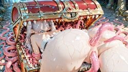 ai_female ai_generated anal anal_sex anus blue_eyes breasts color colored cum female frieren frieren_beyond_journey's_end green_eyes hell-pantsu hi_res nipples pussy sex tentacle tentacle_sex white_hair
