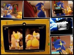 absurd_res aidenz anthro ass big_butt big_penis bodily_fluids canid canine comic duo eulipotyphlan fox freckles genitals hand_on_hip hedgehog hi_res hot_dogging huge_butt huge_cock human inside licking male male/male mammal miles_prower miles_tails_prower oral panicking pear-shaped_figure penile penis penis_lick pubes sega sex short_stack smug_face sonic_the_hedgehog sonic_the_hedgehog_(series) tablet tails tails_the_fox tears thick_thighs tongue wide_hips