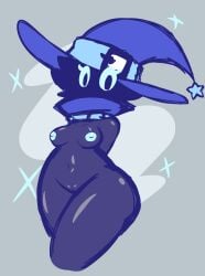 areolae arms_behind_back ass big_ass big_breasts big_butt big_thighs blue_areola blue_clothing blue_eyes blue_hat blue_nipples bluwizard boob_window breasts bubble_butt busty butt cameltoe chubby chubby_cheeks clothed clothes clothing cute dark_body dark_skin dress eyelashes female glistening_body hidden_face hips humanoid inverted_nipples large_hips looking_at_viewer midriff naked navel nude pussy sparkles thick_hips thick_thighs thighs vagina wiz_(bluwizard) wizard wizard_hat wizard_robe