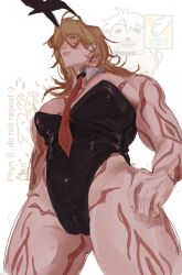 1cuntboy bunny_ears bunnysuit crossdressing cuntboy cuntboy_only gay honkai:_star_rail intersex male male_only muscular muscular_cuntboy muscular_male mydei_(honkai:_star_rail) phainon_(honkai:_star_rail) tie yaoi