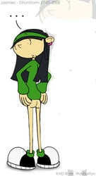 ass bottomless clothes codename:_kids_next_door color female female_only human kuki_sanban numbuh_3 solo straight_hair tagme