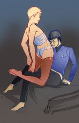 james_t._kirk spock star_trek starfleet_insignia starfleet_uniform tagme yaoi