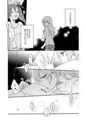 2girls blush breasts comic cunnilingus female hatsune_miku lesbian megurine_luka monochrome multiple_girls sekihara_umina tied_hair twintails vocaloid yuri