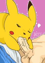 2012 aizawasilk balls beige_skin black_fur black_nose black_skin close-up closed_eyes clothing crying cum cum_in_mouth cum_inside cum_on_face cute erection fellatio fur gay grasp half_nude heart high_resolution human male mouse nintendo open_mouth oral oral_sex pants penis pikachu pink_background plain_background pokemon pokephilia red_skin rodent rosy_cheeks satoshi_(pokemon) sex shadow skin spread_legs spreading tear underwear vein yellow_fur young