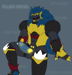 anthro apollomon apollomon_whispered death_generals digimon digimon_(species) machine male olympos_xii penis robot solo