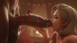 1futa 1futanari 1girl 1girls 3d 3d_animation abs black_eyeliner black_eyeshadow blizzard_entertainment blonde_hair blue_eyes bottom_heavy box breasts choker curvaceous_female dark-skinned_futa dark-skinned_futanari dark_skin english_language english_text eyeliner eyeshadow fellatio female female_moaning female_penetrated fireplace futa_on_female futa_with_female futanari gift gift_box gift_wrapped hourglass_figure huge_breasts huge_penis huge_testicles indoor_nudity indoors interracial intersex kiss large_breasts large_penis large_testicles licking light-skinned_female light_skin loop makeup mercy moaning moaning_in_pleasure muscle navel nyl2 oral overwatch pale-skinned_female pale_skin pearl_earrings penis penis_kiss penis_licking pharah pharah_(overwatch) pubic_hair short_hair tagme testicles text thick_thighs thighs toned toned_female toned_futanari top_heavy valentine's_day video video_game video_game_character video_game_franchise wide_hips