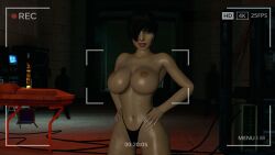 3d big_breasts bioshock bioshock_infinite black_hair breasts busty comic elizabeth_comstock female female_focus female_only ghost hourglass_figure makeup possessed possession scelusnizer short_hair tagme wide_hips