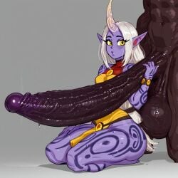 ai_generated big_penis cuckold dark-skinned_male gwee huge_cock league_of_legends netorare ntr