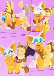 absurd_res annoyed anthro bat big_breasts blue_eyeshadow blush bodily_fluids breast_grab breast_play breast_suck breasts butt clothing comic cum cum_inside duo eyebrows eyelashes eyeshadow female footwear forced genital_fluids genitals green_eyes hand_on_breast hi_res impregnation inflation kissing kissing_while_penetrating lombax looking_at_another looking_at_partner looking_back looking_back_at_another looking_back_at_partner looking_pleasured makeup male male/female mammal markings nipples nude onechan penetration penis pregnant pregnant_female purple_background rape ratchet_(ratchet_and_clank) ratchet_and_clank ring_(marking) ringed_tail rouge_the_bat sega sex shoes simple_background sonic_the_hedgehog_(series) sony_corporation sony_interactive_entertainment striped_body striped_markings striped_tail stripes submissive submissive_female sucking tail tail_markings tail_tuft tan_body thick_eyebrows tuft vaginal vaginal_penetration