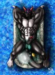 abs balls bath blackdragon commission darwidondesigner92 digitalart erect huge ilotoxy lapislazuli marble muscle oxy penis relax rubberduck